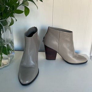 Cole Haan Taupe / Grey Leather ankle boot